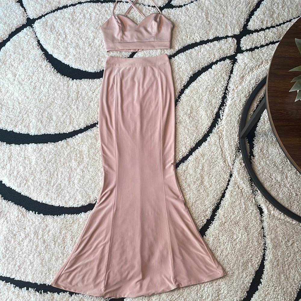 House of CB London 2 Piece Set in Blush